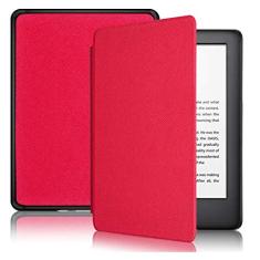 Capa Kindle 10ª geração com iluminação embutida – Função Liga/Desliga - Fechamento magnético - Cores (Vermelha)