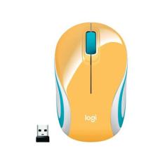 Mini Mouse Sem Fio Logitech Laser 1000Dpi 3 Botões - M187