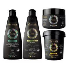 Kit Arvensis Crespos Cond Ativador Mascara 2X1 Geleia Alta