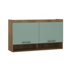 Armário Aéreo Maleiro Modulado 145cm 2 Portas Basculantes Paris Luciane Móveis