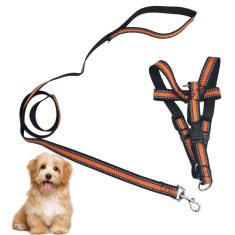 Coleira Peitoral H Guia Ajustavel Cachorro Gato Pet Passeio Viagem Adestramento Petshop Treinamento