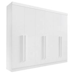 Guarda Roupa Casal 6 Portas 6 Gavetas - Da Vinci Plus-Branco - Móveis D`Doro