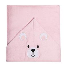 Papi Textil Toalha De Banho Urso Bord. Karinho Forrada C/Capuz De Centro 90Cm X 70Cm Contem 01 Un