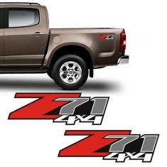 Par De Adesivos Chevrolet Z71 4x4 S10 Silverado D20 Lateral - SPORTINO