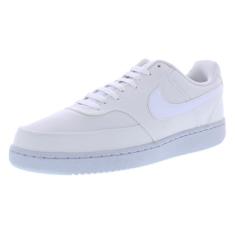 Nike Tênis masculino Court Vision Lo NnLow, Branco puro, branco puro, 39