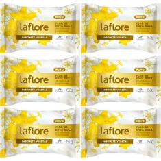 6UN Sabonete Vegetal La Flore Flor Erva Doce 150g Davene