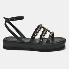 Sandália Feminina Papete Via Marte Preta, Preto, 37