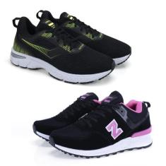 Kit 2 Pares Tênis Fitness Esporte Cadarço Conforto Esportivo - Vorax, 