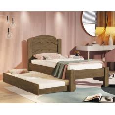 Cama De Solteiro Lais Com Cama Auxiliar - Envio Imediato! - Home A.S, 