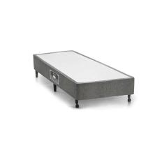Cama Box Base Universal Solteiro Gold Star Suede Gray (88x188x27) - Castor
