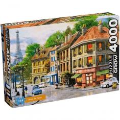 Quebra Cabeça Ruas De Paris - 4000 Peças Grow