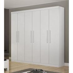 Guarda Roupa Casal 6 Portas 4 Gavetas - Belém-Neve - Star Móveis