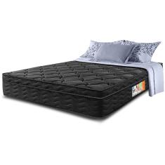 Colchão Casal OrtoFirm Black 138x188x28 One Face Espuma D33 Preto