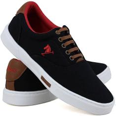 Tênis Masculino Polo Joy Casual Em Lona