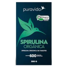 Puravida Spirulina Orgânica 600 tabletes