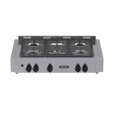 Fogão de Mesa de Embutir 5 Bocas Venax Temis Inox Gás GLP