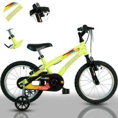 Bicicleta Infantil Masculina Baby Boy Aro 16 Athor Rodinhas-Masculino