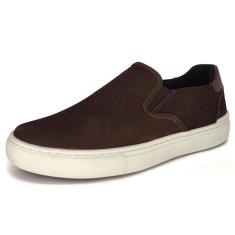 Tênis Slip On Masculino Couro Acostamento-Masculino