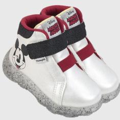 Tênis de Led Disney Infantil Menina Mickey Minnie Mouse Liz Luz Cano Médio-Feminino