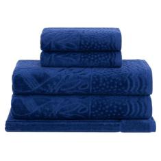 Jogo de Toalhas Gigante Buddemeyer Tucano Azul Marinho 5 peças