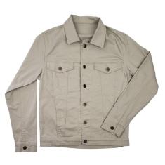 Jaqueta Masculina Sarja com Elastano Trucker Areia