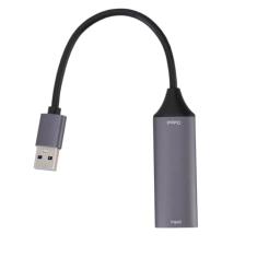 Placa de Vídeo Com Resolução 4K 30 Hz, Material de Liga de Alumínio, Cabo AWG26 para Entrada de 15 Metros, para OS X, Interruptor de Zoom OBS, Placa de Captura de Som de