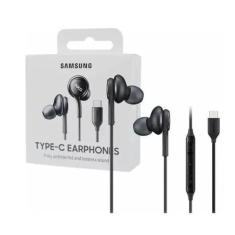 Fone De Ouvido Tipo C Samsung AKG Para Galaxy M12, Preto