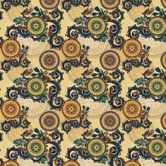 Papel Parede Arabesco Flores Coloridas Adesivo Sala Quarto - LRP