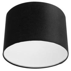 Lustre Plafon Cupula Dome 30x20cm Magnífico Preto - MARRYLUZ