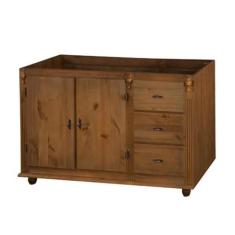 Balcão para Pia 2 Portas + 3 Gavetas Pés Torneados- Tommy Design - Mey