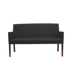 Poltrona 2 Lugares Liverpool Corano Preto - Gran Belo