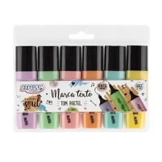 Marca Texto Tom Pastel Brw com 6 Cores