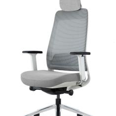 Cadeira Escritório Presidente Filo A1 Bs Branco/cinza