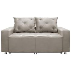 Sofá 2 Lugares Retrátil Bariloche Veludo Shop Das Cabeceira Marfim