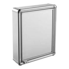 Armario Banheiro Astra Aluminio 35X45X11.3 Cm Astra Lbp12/S
