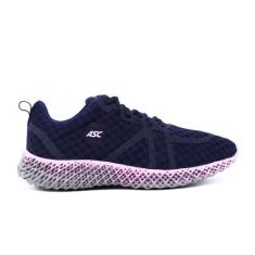 Tenis Asc para Caminhada Corrida Treinos e Dia a Dia, Azul, Rosa, 38