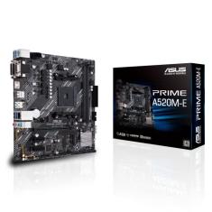 Placa Mãe Asus Prime A520-E (AM4/DDR4/HDMI/VGA/DVI/M.2/A520) - 90MB1510-C1BAY0