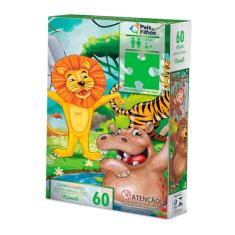 Pais & Filhos | Quebra-Cabeça Infantil Friends 60 Peças | Educativo 4+ Anos | Desenvolve Coordenação e Raciocínio | Puzzle Colorido