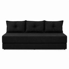 Sofá Cama 3em1 em Tecido Suede com Almofadas - Sofá que vira cama Mult