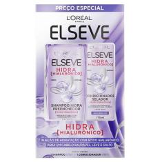 Kit Elseve Shampoo 375ml + Condicionador Hidra Hialuronico 170ml