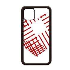 Capa vermelha para iPhone 12 Pro Max para Apple Mini Mobile Case
