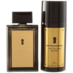 Kit Perfume The Golden Secret Masculino Antonio Banderas EDT 100ml + Desodorante 150ml