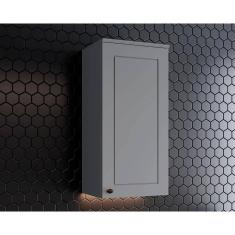 Armário De Cozinha Modulado Americana C/ 1 Porta 40cm Cinza - Henn