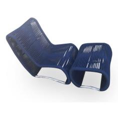 Espreguiçadeira Corda Náutica Kiev - 1 Poltrona + Mesa Centro - Mundo 