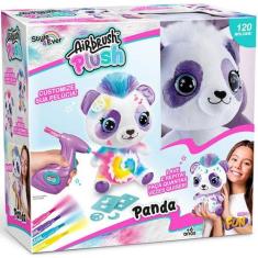 Style 4 EVER Airbrush Pelucia para Pintar Panda FUN, Branco