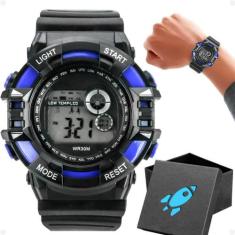 Relógio Digital Infantil Pulseira Silicone Ajustável + Caixa - Orizom