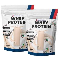 Combo 2 Whey Protein Concentrado Baunilha 900g NEWNUTRITION, Único, Mi