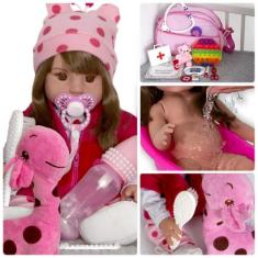 Boneca Bebezinho Adora Reborn Baby Dolls Enxoval Completo - Cegonha Re