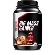 BIG MASS GAINER HIPERCALORICO ZERO AÇÚCAR 1,8kg HVSPORTS, Chocolate