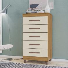 Cômoda 5 Gavetas Alta Esmeralda